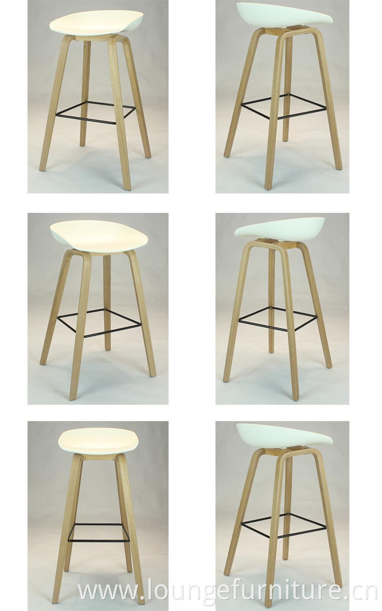 High Quality Modern Simple Design Bar Stool Common Beverage Shop Music Wooden Bar Stool